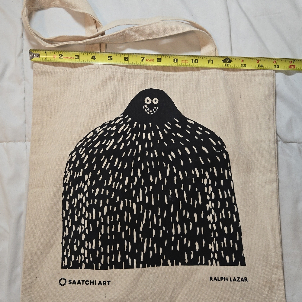 Black and Cream Art Tote Bag